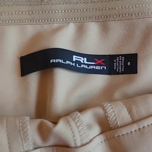 RALPH LAUREN tan slim leg stretch athletic pant - Picture 5 of 10
